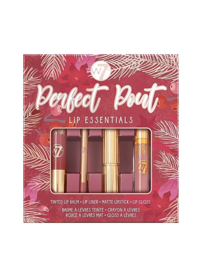 W7 GIFT SET PERFECT POUT LIP ESSENTIALS SET