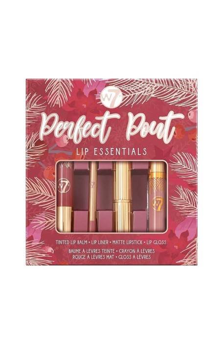 W7 GIFT SET PERFECT POUT LIP ESSENTIALS SET