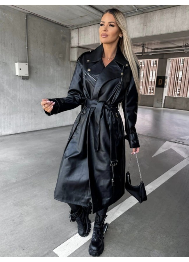 LEATHER COAT - MAZO