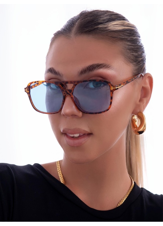 ANNAKEY PORTER LEOPARD SUNGLASSES