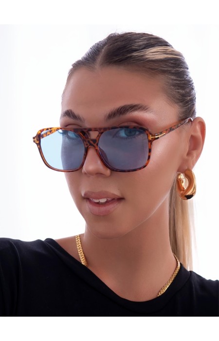 ANNAKEY PORTER LEOPARD SUNGLASSES