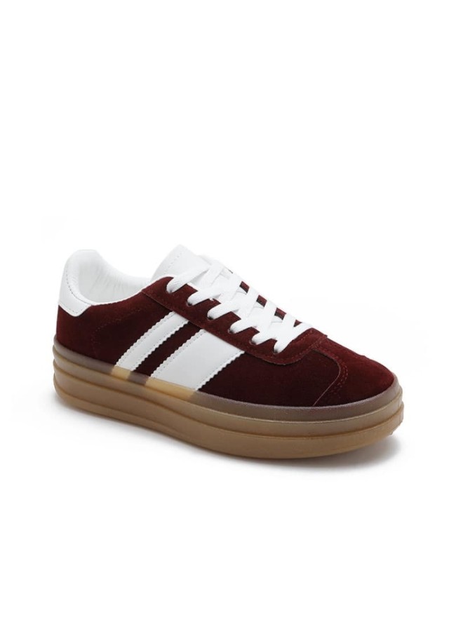 BURGUNDY SNEAKERS - ADILO