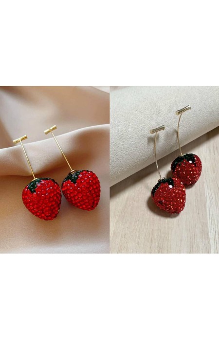 STRAWBERRIES EARRINGS -  STRAWLO