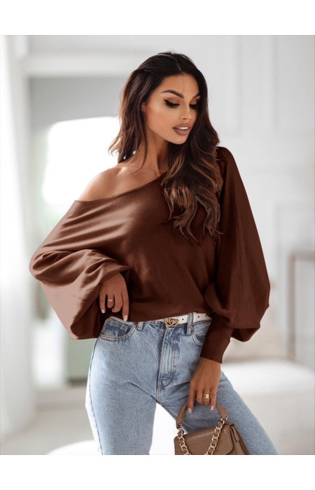 KNITTED BLOUSE - COLUMBIA