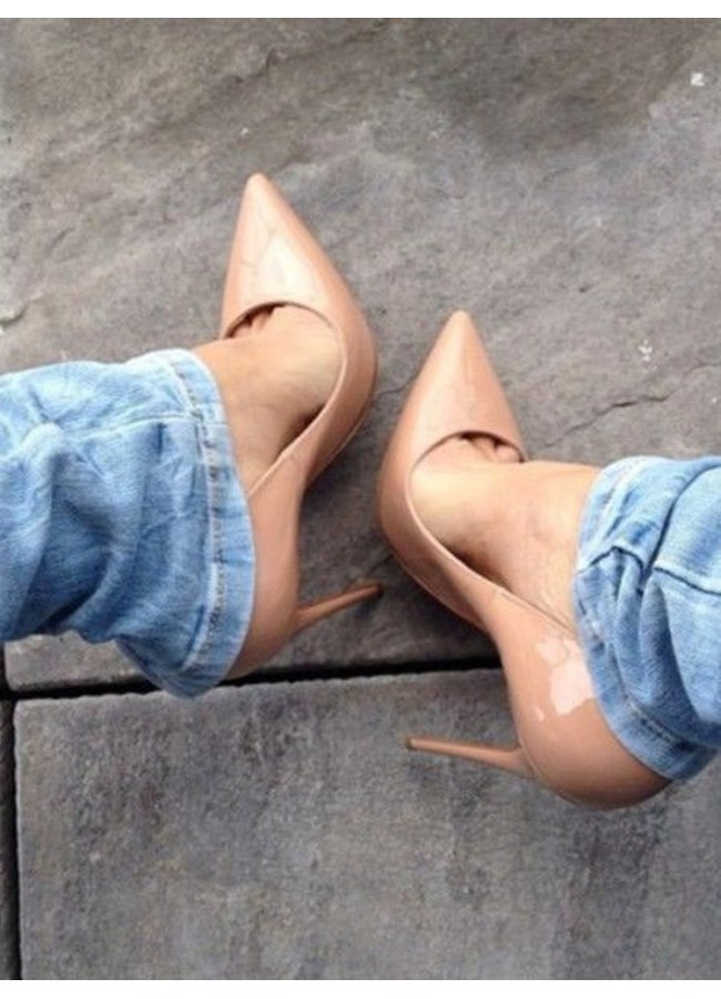 NUDE PUMPS - VERNIS