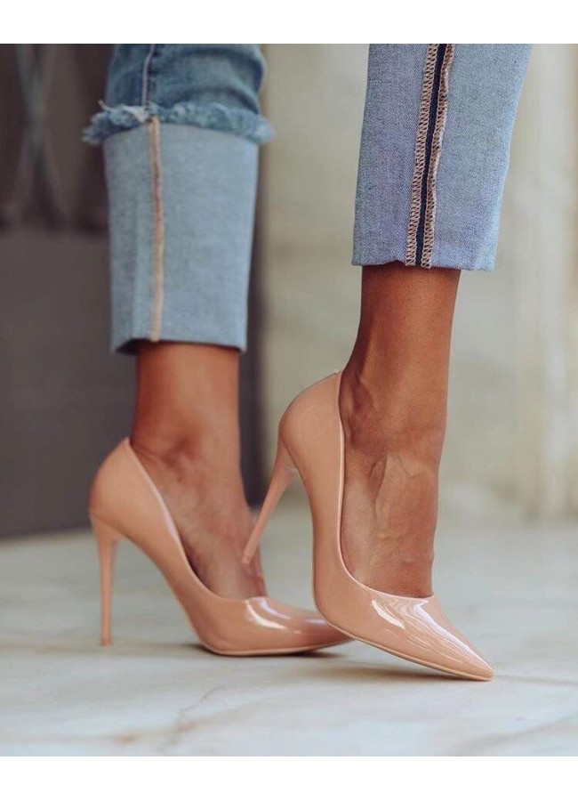 NUDE PUMPS - VERNIS