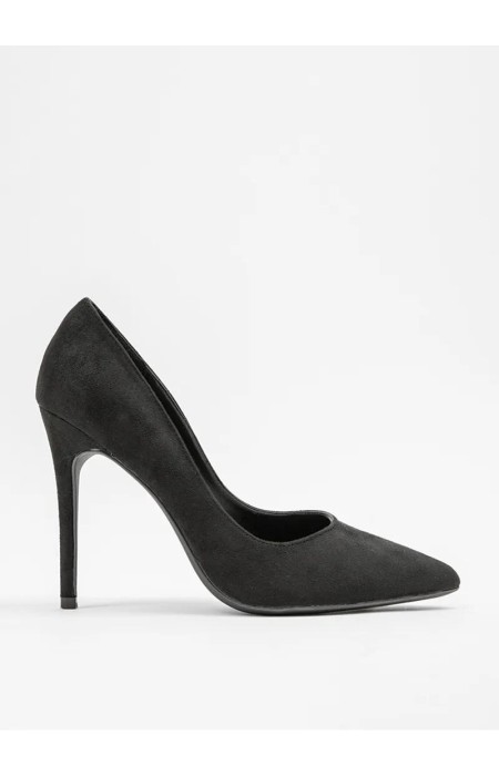 CHICAGO BLACK SUEDE PUMPS