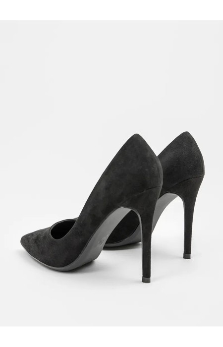 CHICAGO BLACK SUEDE PUMPS