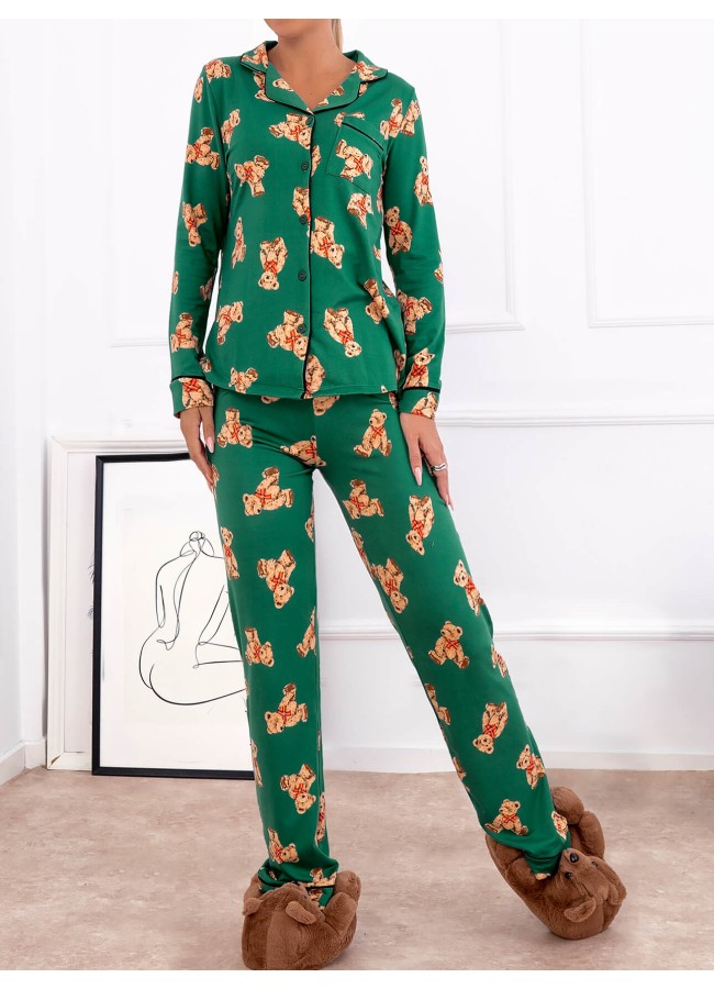 POOH GREEN PAJAMAS