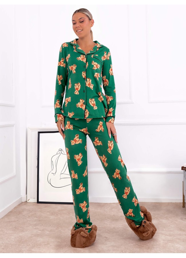 POOH GREEN PAJAMAS