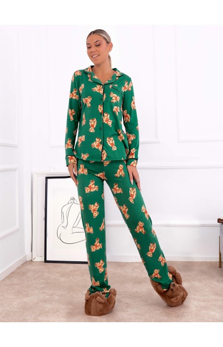 POOH GREEN PAJAMAS