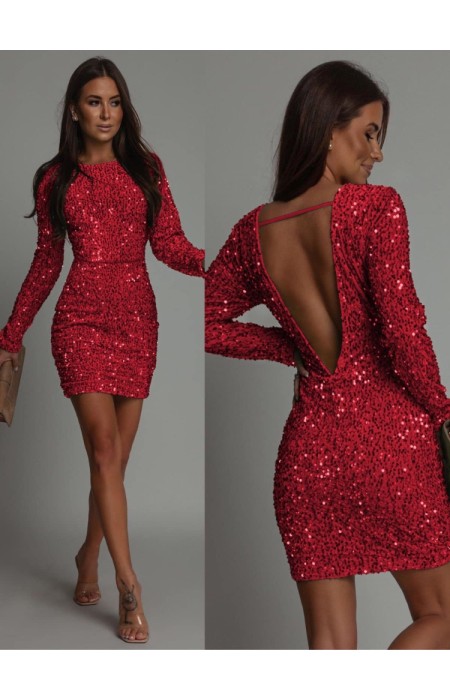 MINI DRESS WITH SEQUIN - DULCE