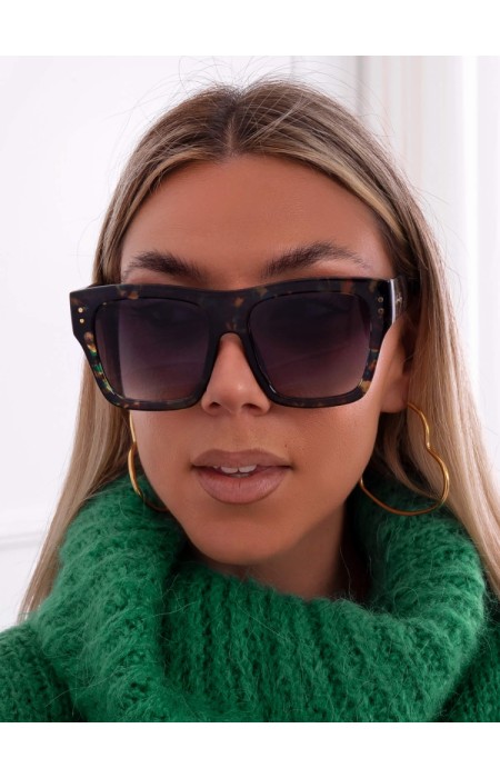 ANNAKEY JASMINE GREEN LEOPARD SUNGLASSES