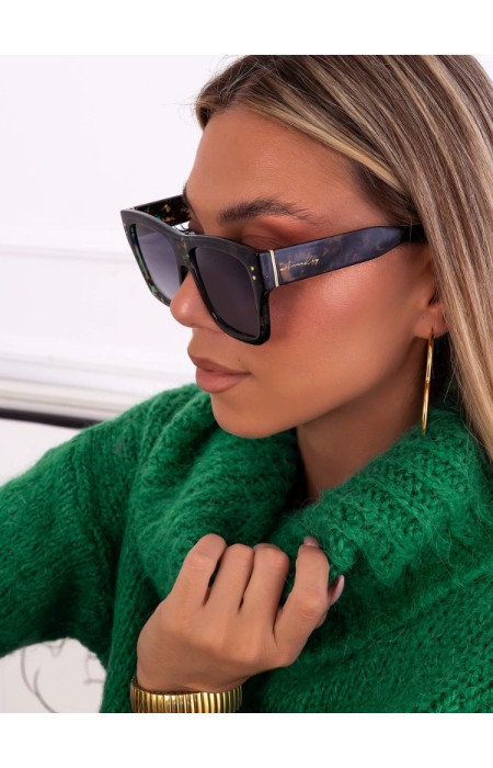 ANNAKEY JASMINE GREEN LEOPARD SUNGLASSES