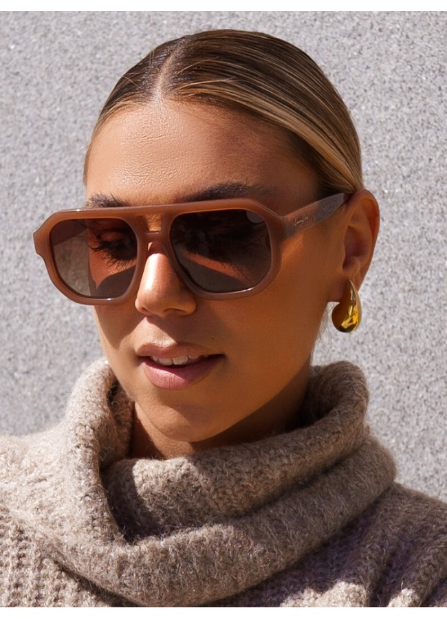 ANNAKEY BLAKE MOCHA SUNGLASSES