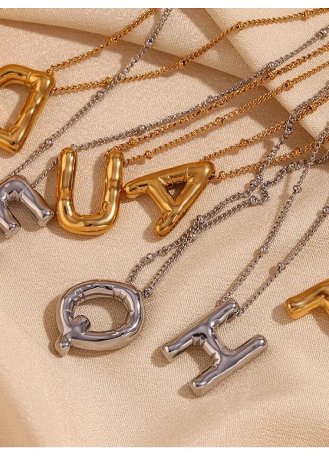 GOLD MONOGRAM NECKLACE