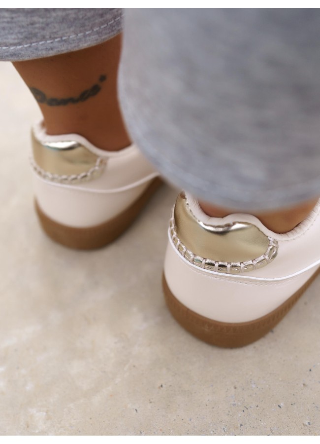 BEIGE SNEAKERS - AGGELA