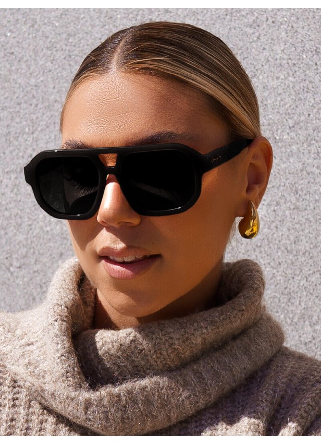 ANNAKEY BLAKE BLACK SUNGLASSES