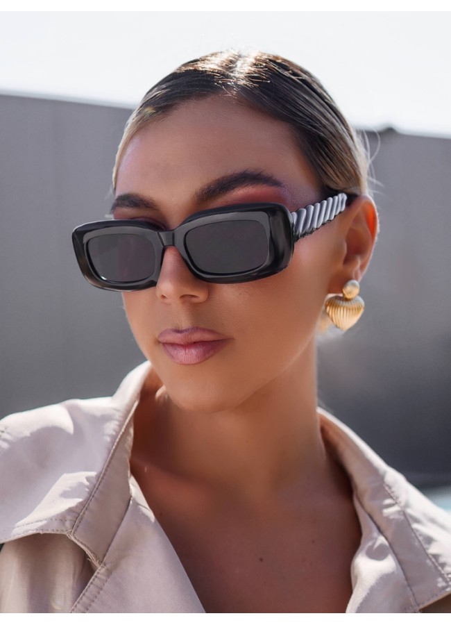 BRAID BLACK SUNGLASSES