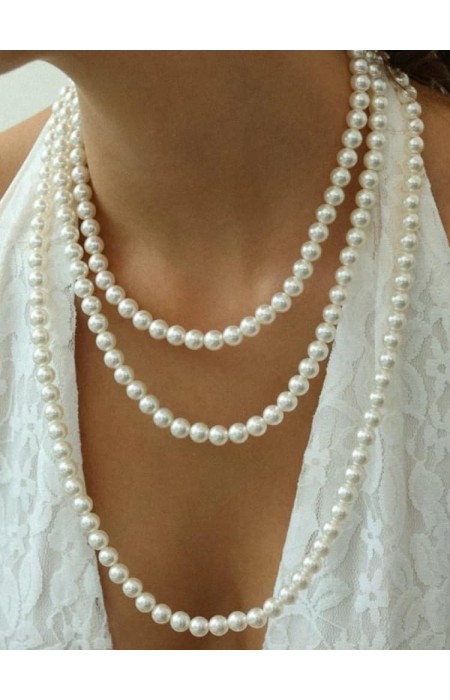 TRIPLE PEARL NECKLACE - PEARLO