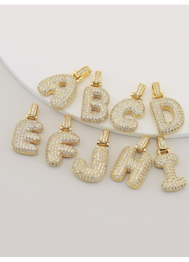 GOLD MONOGRAM - STRASS