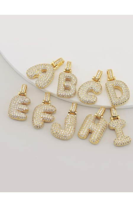 GOLD MONOGRAM - STRASS