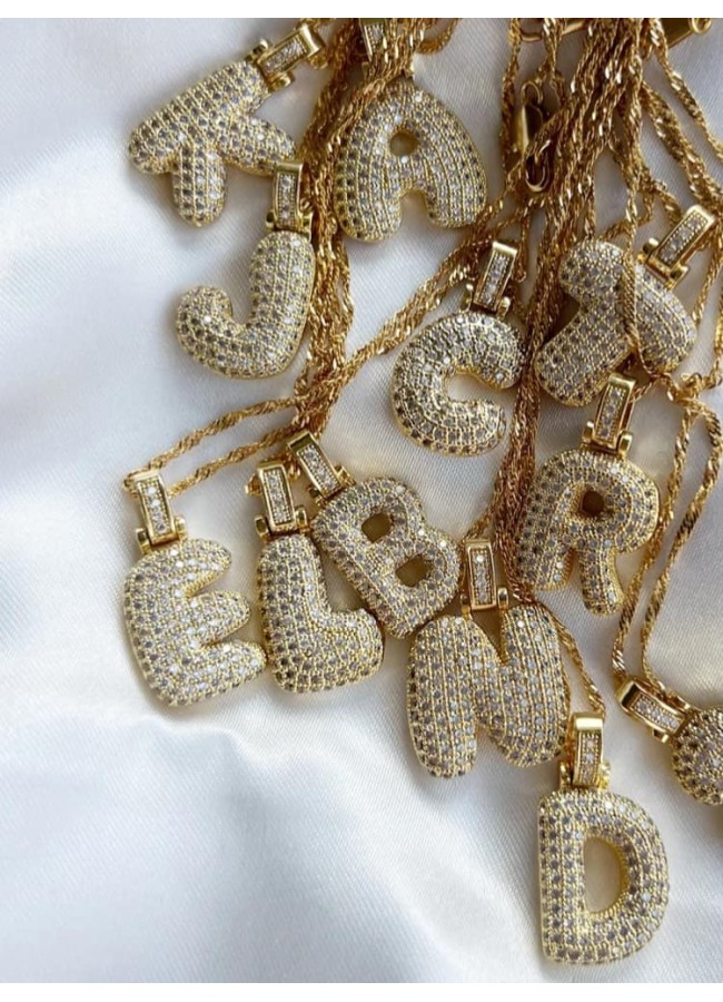 GOLD MONOGRAM - STRASS