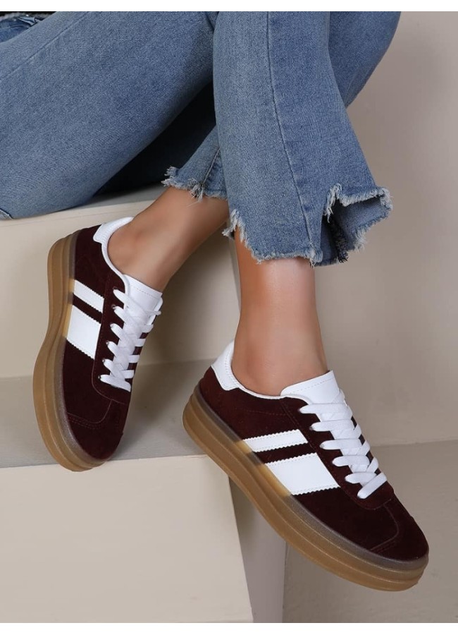 BURGUNDY SNEAKERS - ADILO