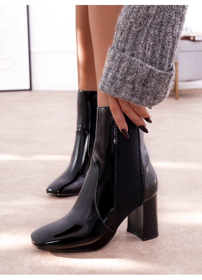 LOUSTRIN BLACK BOOTIES -...