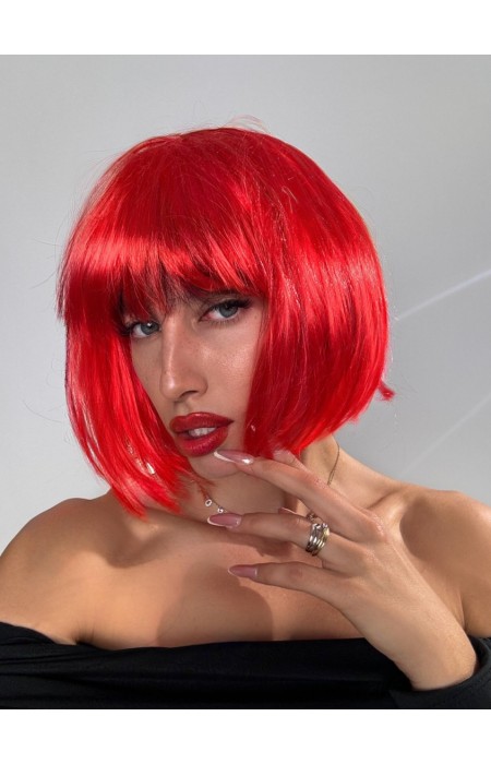 RED SHORT HAIR WIG