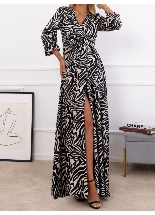 FATALITY ZEBRA MAXI DRESS