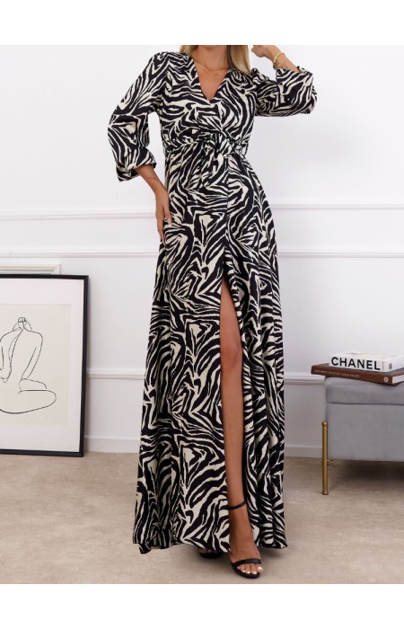 FATALITY ZEBRA MAXI DRESS