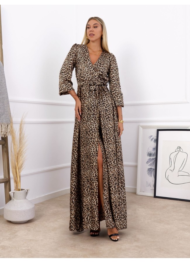 FATALITY LEOPARD MAXI DRESS