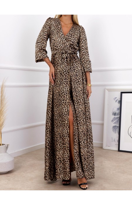 FATALITY LEOPARD MAXI DRESS