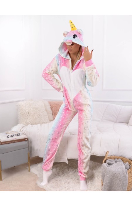 RAINBOW UNICORN ONESIE JUMPSUIT PYJAMAS