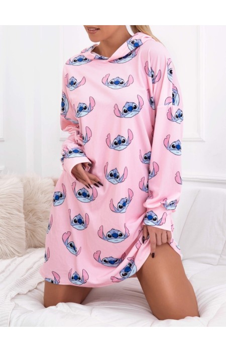 PINK VELVET NIGHTY - STITCH