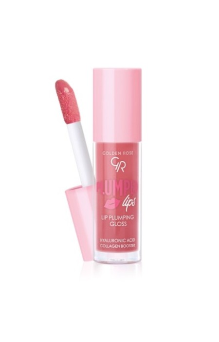 GOLDEN ROSE LIP GLOSS - PLUMPED LIPS