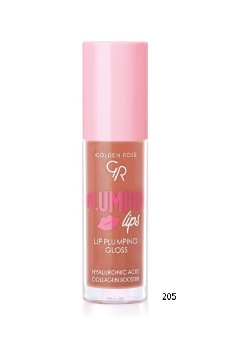 GOLDEN ROSE LIP GLOSS - PLUMPED LIPS