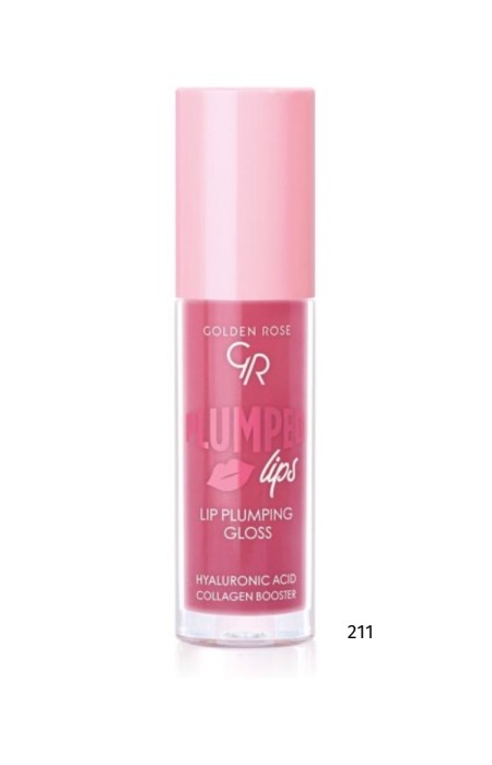 GOLDEN ROSE LIP GLOSS - PLUMPED LIPS