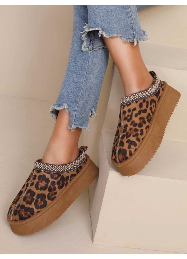 SLIP ON BROWN LEOPARD - AQUILO