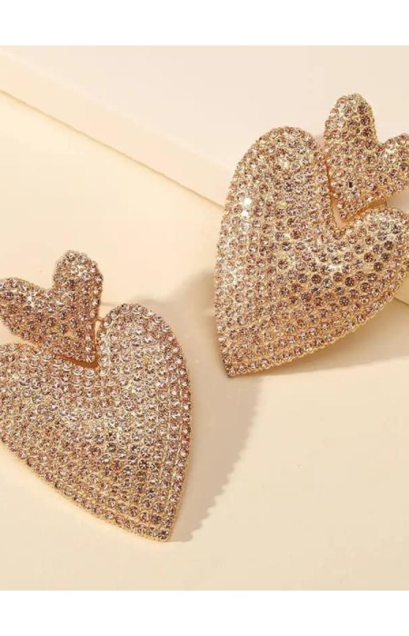 MILAN HEART STRASS EARRINGS