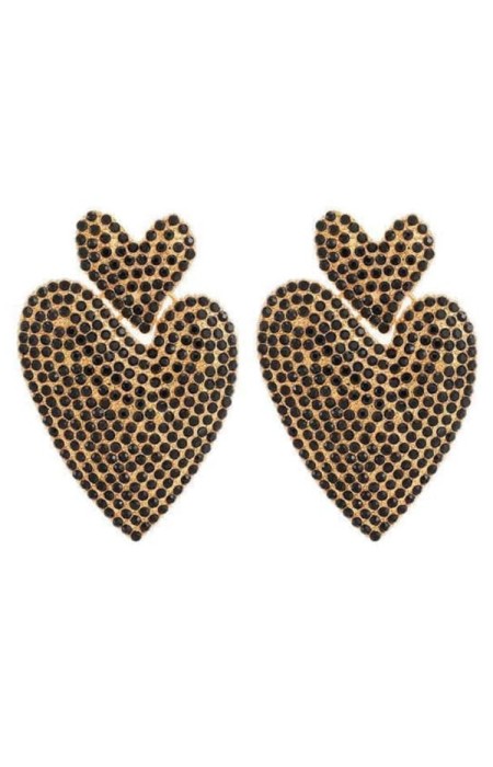 MILAN HEART STRASS EARRINGS