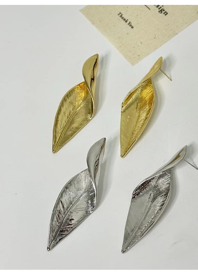 LEAF EARRINGS - EARTH