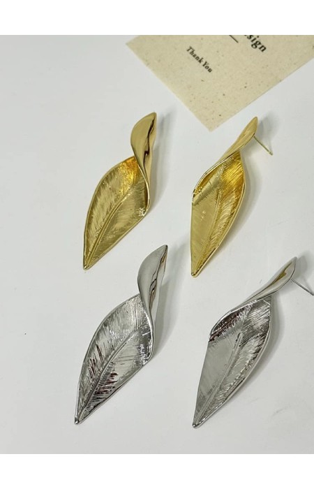 LEAF EARRINGS - EARTH