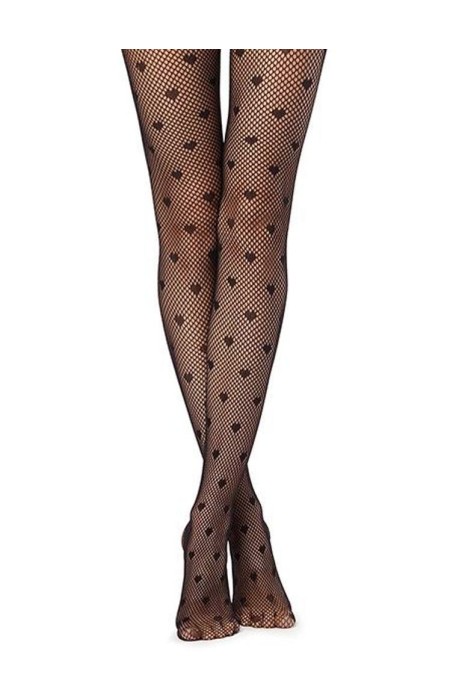 HEARTNET BLACK TIGHTS