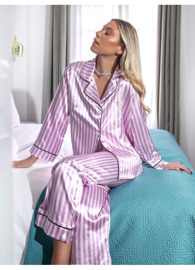 SATIN STRIPE PAJAMAS - VS