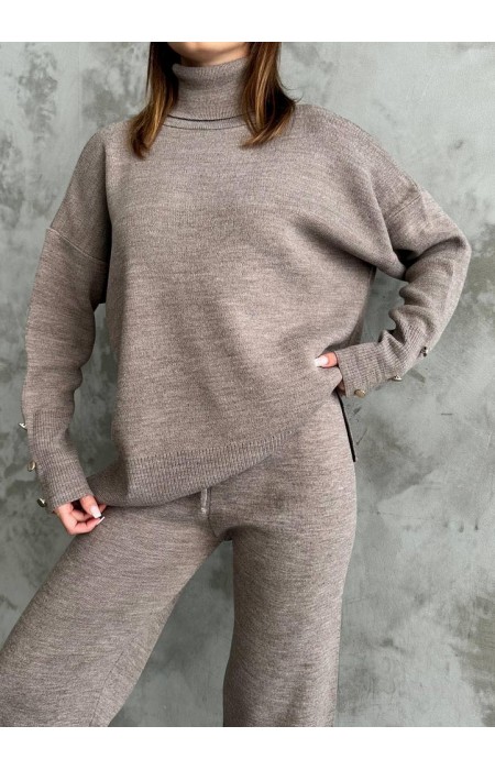 KNITTED HI NECK SET - MELODY