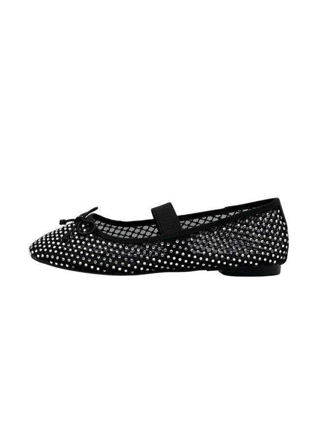 BLACK STRASS BALLERINAS -...