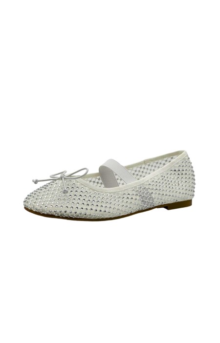 WHITE STRASS BALLERINAS - CARMEN