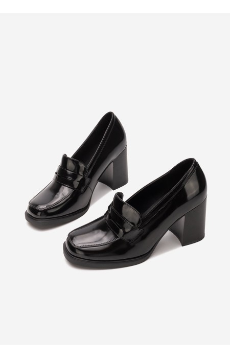 VERNIS HEEL LOAFER - SILVI